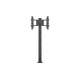 M Display Stand 180 Single Black w, Floormount