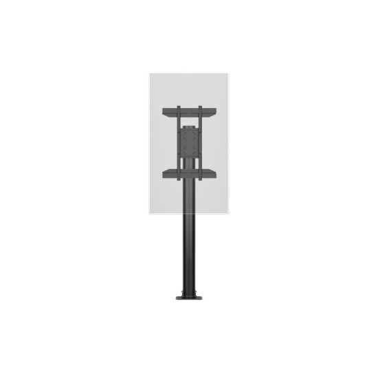 M Display Stand 180 Single Black w, Floormount