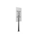 M Display Stand 180 Single Black w, Floormount