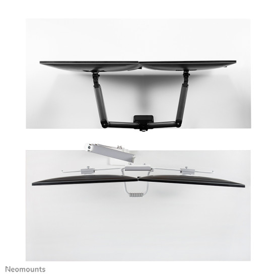 Neomounts DS75-450WH2 Monitor arm 17-32" - gas spring - Topfix - 180°-stop