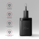 MOBILE CHARGER WALL USB-C 20W/1PORT BLACK ACU-PD20 AXAGON