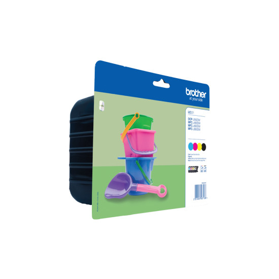 Brother LC-221 ink cartridge 4 pc(s) Original Standard Yield Black, Cyan, Magenta, Yellow Brother LC-221 ink cartridge 4 pc(s) Original Standard Yield Black, Cyan, Magenta, Yellow