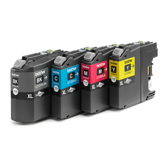 Brother LC-127XLVALBPDR ink cartridge 4 pc(s) Original Black, Cyan, Magenta, Yellow Brother LC-127XLVALBPDR ink cartridge 4 pc(s) Original Black, Cyan, Magenta, Yellow