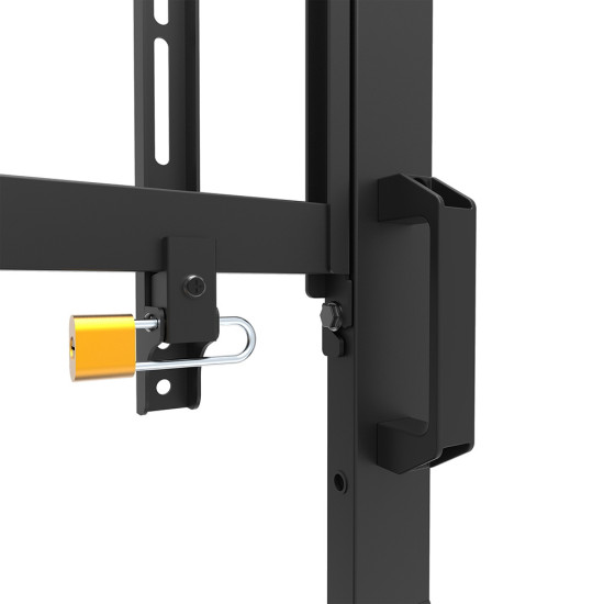 NEOMOUNTS MOVE GO XL MOBILE FLOOR STAND (FAST INSTALL, HEIGHT ADJUSTABLE), BLACK