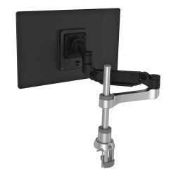 Monitor arm R-Go Caparo Single, fully adjustable with gas spring, 3-9 kg load capacity, 100% circular, black
