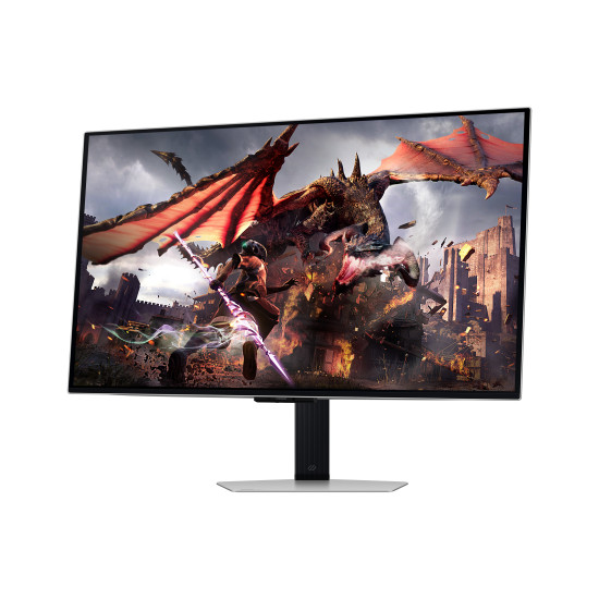 Monitor|SAMSUNG|32"|Gaming/Smart/4K|Panel OLED|3840x2160|16:9|0.03 ms|Speakers|Swivel|Pivot|Height adjustable|Tilt|Colour Silver|LS32DG802SUXDU Monitor|SAMSUNG|32"|Gaming/Smart/4K|Panel OLED|3840x2160|16:9|0.03 ms|Speakers|Swivel|Pivot|Height adjustable|Tilt|Colour Silver|LS32DG802SUXDU