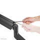 Neomounts DS70PLUS-450BL1 Monitor arm 17-49" - gas spring - Topfix - 180°-stop Neomounts DS70PLUS-450BL1 Monitor arm 17-49" - gas spring - Topfix - 180°-stop
