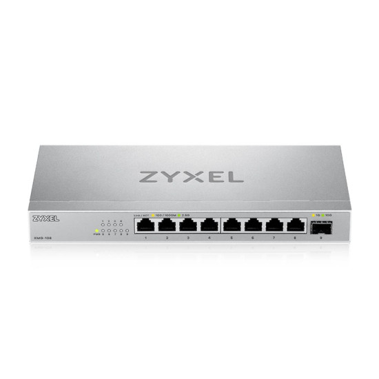 Zyxel XMG-108 Unmanaged 2.5G Ethernet (100/1000/2500) Silver Zyxel XMG-108 Unmanaged 2.5G Ethernet (100/1000/2500) Silver