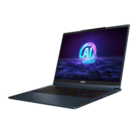 MSI Stealth 16 AI STUDIO A1VGG-228NL Intel Core Ultra 9 185H Laptop 40.6 cm (16") Quad HD+ 16 GB DDR5-SDRAM 1 TB SSD NVIDIA GeForce RTX 4070 Wi-Fi 7 (802.11be) Windows 11 Pro Blue MSI Stealth 16 AI STUDIO A1VGG-228NL Intel Core Ultra 9 185H Laptop 40.6 cm (16") Quad HD+ 16 GB DDR5-SDRAM 1 TB SSD NVIDIA GeForce RTX 4070 Wi-Fi 7 (802.11be) Windows 11 Pro Blue