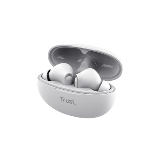 Trust Yavi Headset True Wireless Stereo (TWS) In-ear Calls/Music USB Type-C Bluetooth White Trust Yavi Headset True Wireless Stereo (TWS) In-ear Calls/Music USB Type-C Bluetooth White