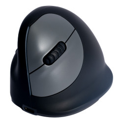 Ergonomic mouse R-Go HE Break with break software, medium (hand size 165-185 mm), left-handed, Bluetooth, black