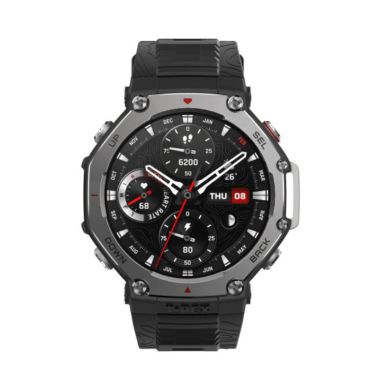Amazfit T-Rex 3 3.81 cm (1.5") AMOLED Digital 480 x 480 pixels Touchscreen Black Wi-Fi GPS (satellite) Amazfit T-Rex 3 3.81 cm (1.5") AMOLED Digital 480 x 480 pixels Touchscreen Black Wi-Fi GPS (satellite)
