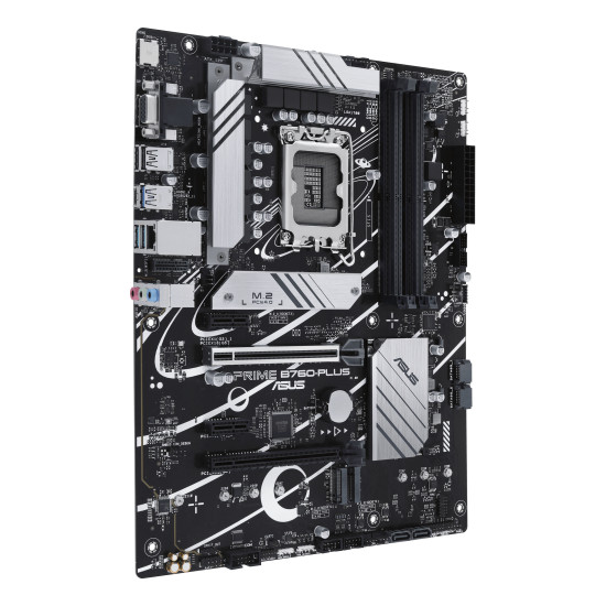 Mainboard|ASUS|Intel B760 Express|LGA1700|ATX|Memory DDR5|Memory slots 4|2xPCI-Express 3.0 1x|1xPCI-Express 4.0 16x|1xPCI-Express 5.0 16x|3xM.2|1x15pin D-sub|1xHDMI|1xDisplayPort|2xUSB 2.0|3xUSB 3.2|1xUSB-C|1xRJ45|3xAudio port|PRIMEB760-PLUS Mainboard|ASUS|Intel B760 Express|LGA1700|ATX|Memory DDR5|Memory slots 4|2xPCI-Express 3.0 1x|1xPCI-Express 4.0 16x|1xPCI-Express 5.0 16x|3xM.2|1x15pin D-sub|1xHDMI|1xDisplayPort|2xUSB 2.0|3xUSB 3.2|1xUSB-C|1xRJ45|3xAudio port|PRIMEB760-PLUS