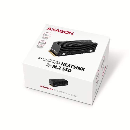 Axagon CLR-M2XT M.2 SSD Passivkühler Aluminium - 2280 M.2 NVMe SSD, Solid-state drive Heatsink/Radiator Black, Grey 1 pc(s) Axagon CLR-M2XT M.2 SSD Passivkühler Aluminium - 2280 M.2 NVMe SSD, Solid-state drive Heatsink/Radiator Black, Grey 1 pc(s)
