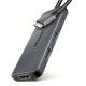 HMC-5H8K USB 5Gbps hub 2x USB-A USB-C HDMI 8k/30Hz PD 100W kabel USB-C