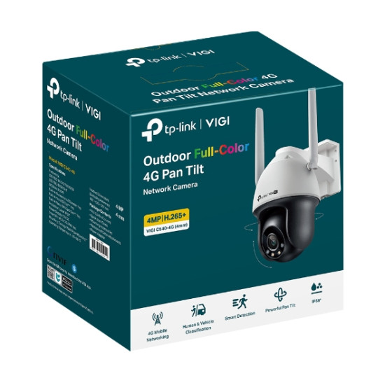 TP-Link VIGI C540-4G Turret IP security camera Indoor & outdoor 2560 x 1440 pixels Ceiling/wall TP-Link VIGI C540-4G Turret IP security camera Indoor & outdoor 2560 x 1440 pixels Ceiling/wall