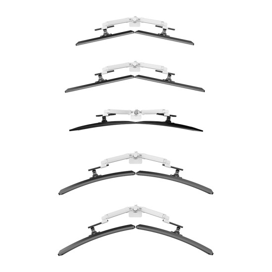 Neomounts DS65S-950WH2 Monitor arm 24-34" - gas spring - Topfix - multi-adjustable - 180°-stop Neomounts DS65S-950WH2 Monitor arm 24-34" - gas spring - Topfix - multi-adjustable - 180°-stop