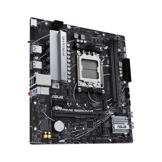 Mainboard|ASUS|AMD B650|SAM5|Micro-ATX|Memory DDR5|Memory slots 2|1xPCI-Express 4.0 1x|2xPCI-Express 4.0 16x|2xM.2|1xHDMI|4xUSB 2.0|2xUSB 3.2|1xRJ45|3xAudio port|PRIMEB650M-R Mainboard|ASUS|AMD B650|SAM5|Micro-ATX|Memory DDR5|Memory slots 2|1xPCI-Express 4.0 1x|2xPCI-Express 4.0 16x|2xM.2|1xHDMI|4xUSB 2.0|2xUSB 3.2|1xRJ45|3xAudio port|PRIMEB650M-R