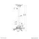 Neomounts CL25-550BL1 Beamer ceiling mount - h 74,5-114,5 cm - easy-install - full motion Neomounts CL25-550BL1 Beamer ceiling mount - h 74,5-114,5 cm - easy-install - full motion