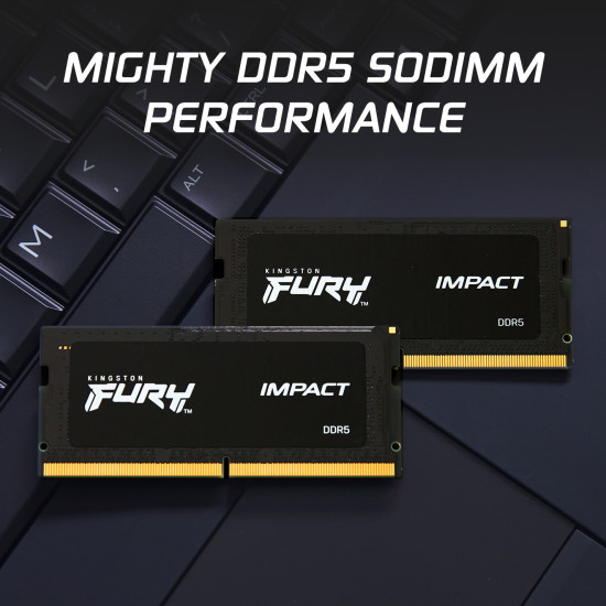 64GB 5600MT/s DDR5 CL40 SODIMM (Kit of 2) FURY Impact PnP 64GB 5600MT/s DDR5 CL40 SODIMM (Kit of 2) FURY Impact PnP