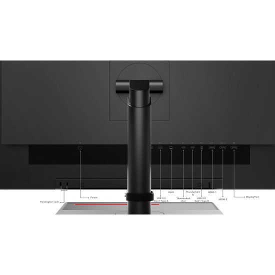 Lenovo ThinkVision P27u-20 computer monitor 68.6 cm (27") 3840 x 2160 pixels 4K Ultra HD LED Black Lenovo ThinkVision P27u-20 computer monitor 68.6 cm (27") 3840 x 2160 pixels 4K Ultra HD LED Black