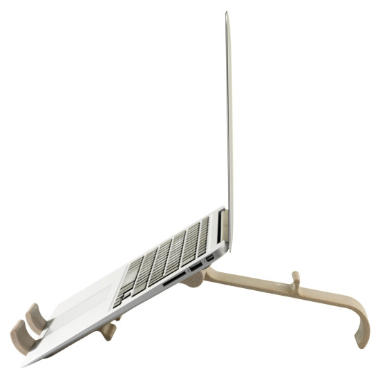 Laptop and tablet stand R-Go Treepod, ergonomic and modular, adjustable, biobased