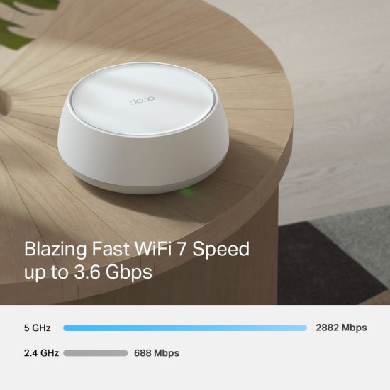 TP-Link DECO BE25(3-PACK) mesh wi-fi system Dual-band (2.4 GHz / 5 GHz) Wi-Fi 7 (802.11be) White 2 Internal TP-Link DECO BE25(3-PACK) mesh wi-fi system Dual-band (2.4 GHz / 5 GHz) Wi-Fi 7 (802.11be) White 2 Internal