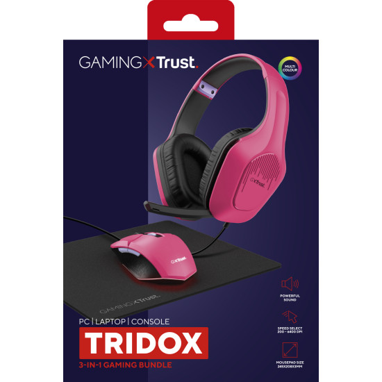 Trust GXT 790 Headset Wired Head-band Gaming Black, Pink Trust GXT 790 Headset Wired Head-band Gaming Black, Pink
