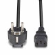 Lindy 3m Schuko 2 Pin Plug to IEC C13 Power Cable, Black Lindy 3m Schuko 2 Pin Plug to IEC C13 Power Cable, Black