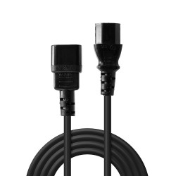 1m IEC Extension Cable, Black