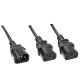 Lindy 1m IEC Splitter Cable IEC C14 to 2 x IEC C13 Lindy 1m IEC Splitter Cable IEC C14 to 2 x IEC C13
