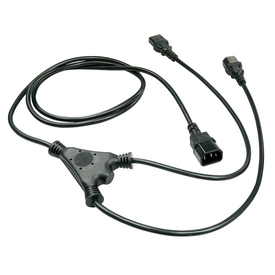 Lindy 1m IEC Splitter Cable IEC C14 to 2 x IEC C13 Lindy 1m IEC Splitter Cable IEC C14 to 2 x IEC C13