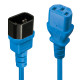 Lindy 1m IEC C13 Extension Cable, Blue Lindy 1m IEC C13 Extension Cable, Blue