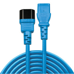 0.5m C14 to C13 Extension Cable, blue,