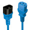 2m IEC Extension Cable, Blue