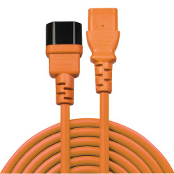 1m IEC Extension Cable, Orange