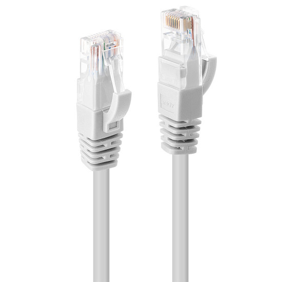 Lindy 0.5m CAT6 U/UTP Network Cable, White Lindy 0.5m CAT6 U/UTP Network Cable, White