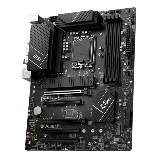 Mainboard|MSI|Intel B760 Express|LGA1700|ATX|Memory DDR4|Memory slots 4|5xPCI-Express 5.0 16x|2xM.2|1xHDMI|1xDisplayPort|4xUSB 2.0|2xUSB 3.2|1xUSB-C|1xPS/2|1xOptical S/PDIF|1xRJ45|5xAudio port|PROB760-PWIFIDDR4 Mainboard|MSI|Intel B760 Express|LGA1700|ATX|Memory DDR4|Memory slots 4|5xPCI-Express 5.0 16x|2xM.2|1xHDMI|1xDisplayPort|4xUSB 2.0|2xUSB 3.2|1xUSB-C|1xPS/2|1xOptical S/PDIF|1xRJ45|5xAudio port|PROB760-PWIFIDDR4