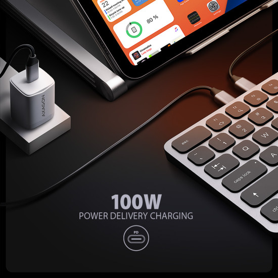KEYBOARD + I/O HUB 9IN1/0.6M HMC-KB-US AXAGON KEYBOARD + I/O HUB 9IN1/0.6M HMC-KB-US AXAGON
