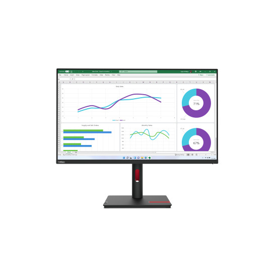 LENOVO THINKVISION T32H-30/ 31.5" QHD (2560X1440) IPS DISPLAY/ ANTI-GLARE/ 16:9/ 60HZ/ HDMI/ DP/ RJ-45/ UCB-C (90W)/ 3Y