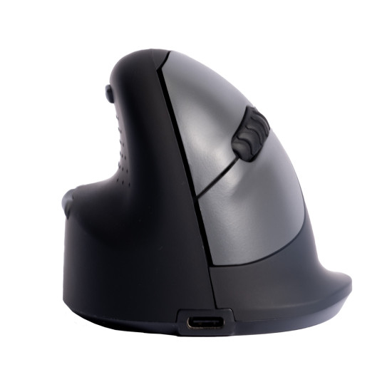 Ergonomic mouse R-Go HE Break with break software, medium (hand size 165-185 mm), left-handed, Bluetooth, black