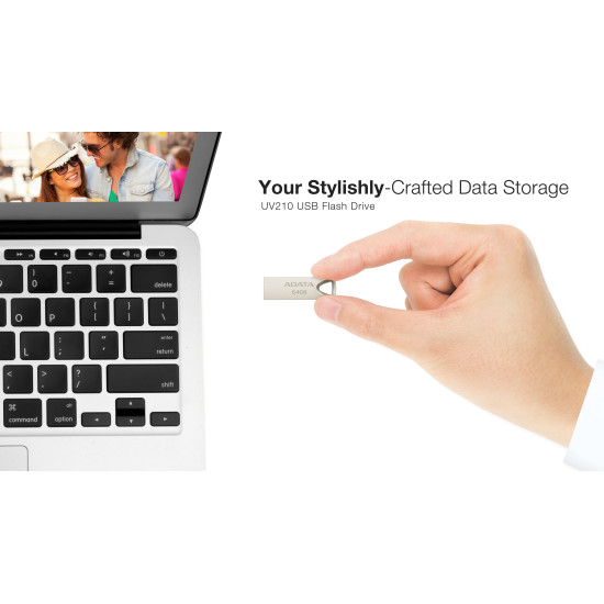 MEMORY DRIVE FLASH USB2 64GB/GOLD AUV210-64G-RGD ADATA MEMORY DRIVE FLASH USB2 64GB/GOLD AUV210-64G-RGD ADATA