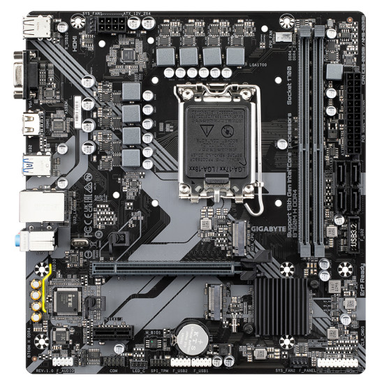 Mainboard|GIGABYTE|Intel B760 Express|LGA1700|Micro-ATX|Memory DDR4|Memory slots 2|1xPCI-Express 3.0 1x|1xPCI-Express 4.0 16x|2xM.2|1x15pin D-sub|1xHDMI|1xAudio-In|1xAudio-Out|1xMicrophone|2xUSB 2.0|4xUSB 3.2|1xRJ45|B760MHDDR4 Mainboard|GIGABYTE|Intel B760 Express|LGA1700|Micro-ATX|Memory DDR4|Memory slots 2|1xPCI-Express 3.0 1x|1xPCI-Express 4.0 16x|2xM.2|1x15pin D-sub|1xHDMI|1xAudio-In|1xAudio-Out|1xMicrophone|2xUSB 2.0|4xUSB 3.2|1xRJ45|B760MHDDR4