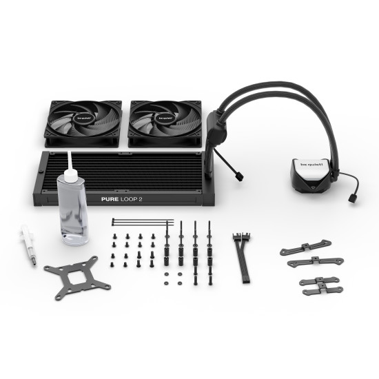 be quiet! Pure Loop 2 | 280mm Processor All-in-one liquid cooler 14 cm Black 1 pc(s) be quiet! Pure Loop 2 | 280mm Processor All-in-one liquid cooler 14 cm Black 1 pc(s)