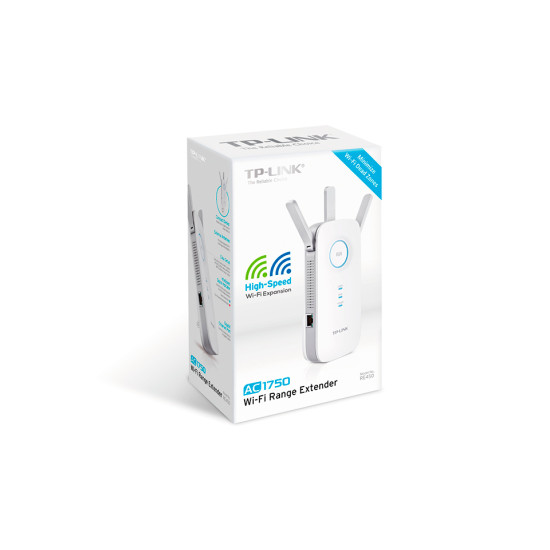 TP-Link RE450 network extender Network transmitter White 10, 100, 1000 Mbit/s TP-Link RE450 network extender Network transmitter White 10, 100, 1000 Mbit/s