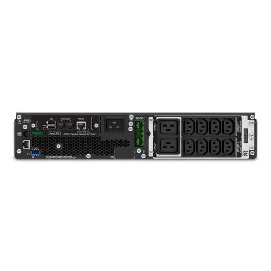 APC Smart-UPS On-Line SRT2200RMXLI-NC - 2200VA, 8x C13 & 2x C19, rack mount, NMC APC Smart-UPS On-Line SRT2200RMXLI-NC - 2200VA, 8x C13 & 2x C19, rack mount, NMC