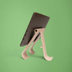 Laptop and tablet stand R-Go Treepod, ergonomic and modular, adjustable, biobased