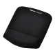Fellowes Mouse Mat Wrist Support - PlushTouch Mouse Pad with Non Slip Rubber Base & Antibacterial Protection - Ergonomic Mouse Mat for Computer, Laptop, Home Office Use - Black Fellowes Mouse Mat Wrist Support - PlushTouch Mouse Pad with Non Slip Rubber Base & Antibacterial Protection - Ergonomic Mouse Mat for Computer, Laptop, Home Office Use - Black
