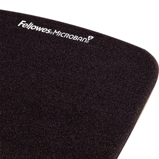 Fellowes Mouse Mat Wrist Support - PlushTouch Mouse Pad with Non Slip Rubber Base & Antibacterial Protection - Ergonomic Mouse Mat for Computer, Laptop, Home Office Use - Black Fellowes Mouse Mat Wrist Support - PlushTouch Mouse Pad with Non Slip Rubber Base & Antibacterial Protection - Ergonomic Mouse Mat for Computer, Laptop, Home Office Use - Black