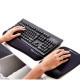 Fellowes Mouse Mat Wrist Support - PlushTouch Mouse Pad with Non Slip Rubber Base & Antibacterial Protection - Ergonomic Mouse Mat for Computer, Laptop, Home Office Use - Black Fellowes Mouse Mat Wrist Support - PlushTouch Mouse Pad with Non Slip Rubber Base & Antibacterial Protection - Ergonomic Mouse Mat for Computer, Laptop, Home Office Use - Black